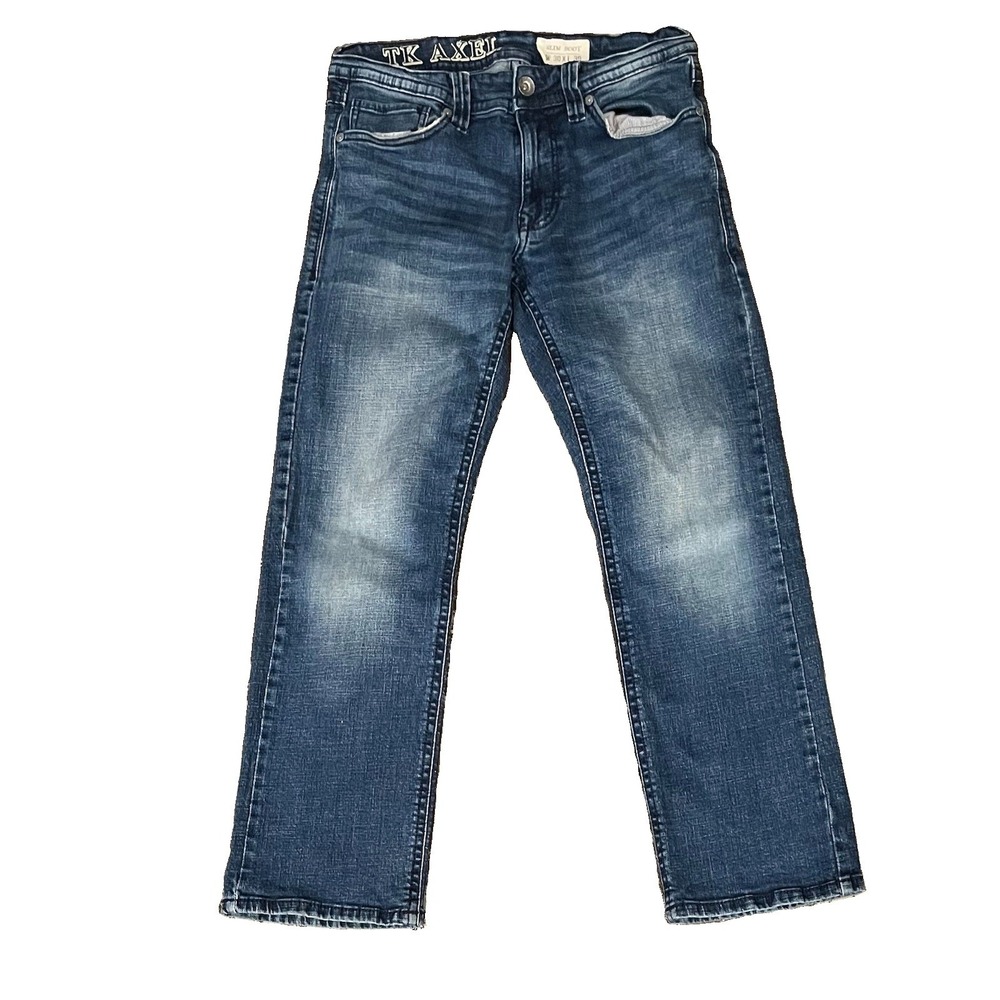 TK Axel Jeans Men's Size 30x30 Slim Boot Stretch Denim Medium Wash.